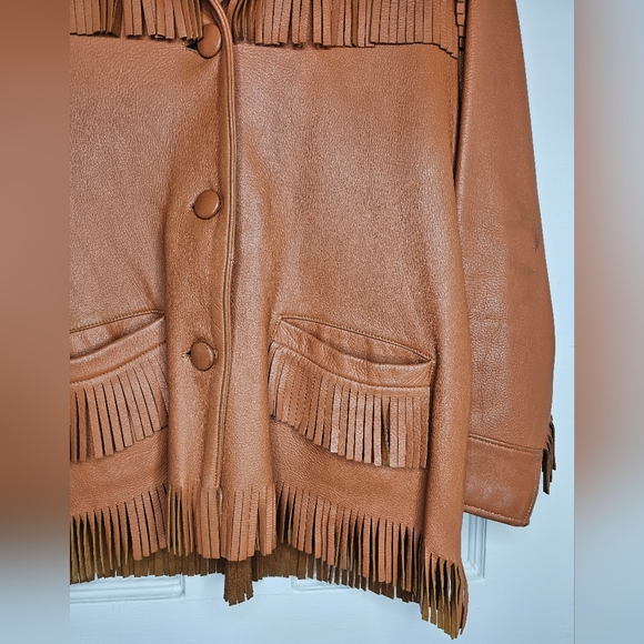 VTG 60s Deerskin Fringe Jacket - Picture 3 of 16